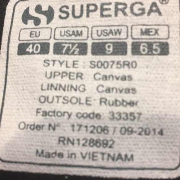 SUPERGA BLACK SNEAKERS,  Great condition, size 9 womens - Picture 4 of 7